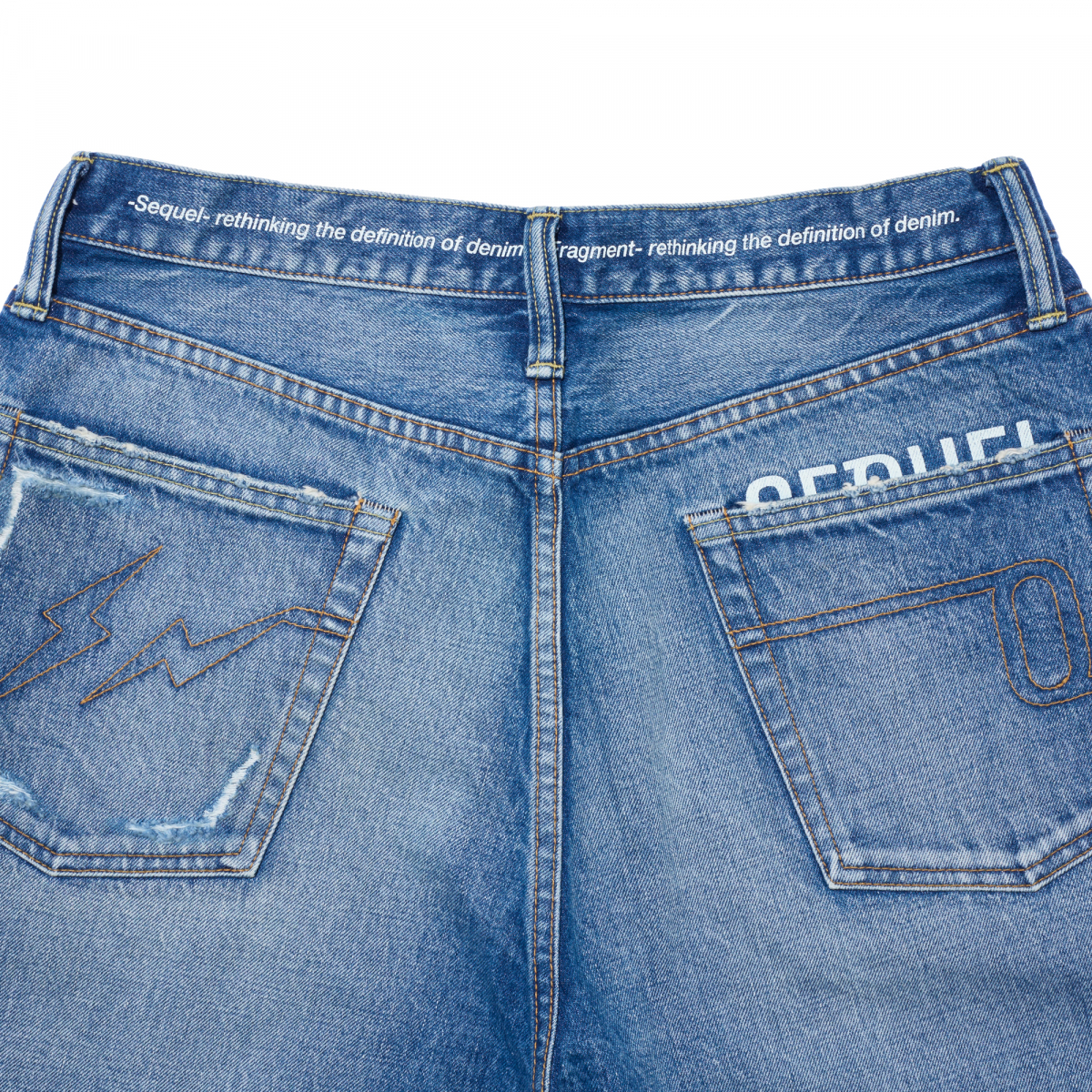 FRAGMENT x SEQUEL]DAMEGE DENIM PANTS/INDIGO(SQ-23SS-PT-05